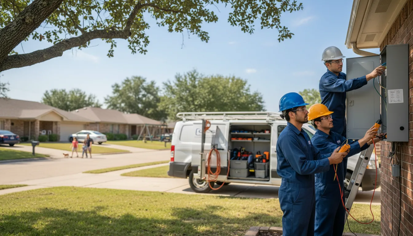 Certified electrician providing emergency electrical services in Plato, MN